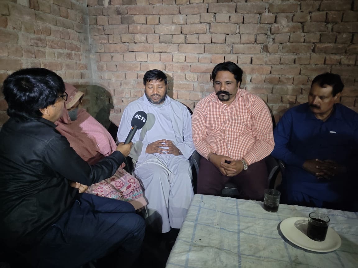 Media interview during home visit