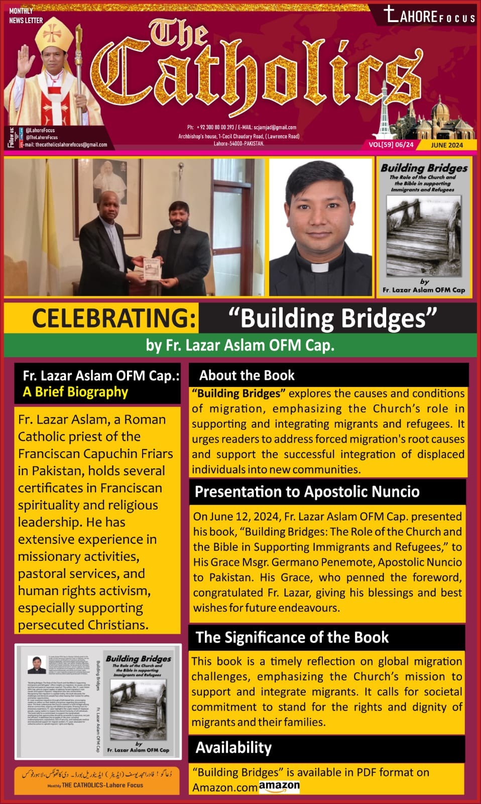 Press feature in The Catholics magazine